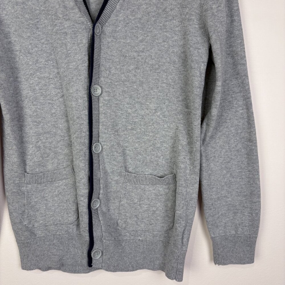 Hope & Henry Gray Cardigan Sweater Organic Cotton - Picture 4 of 7